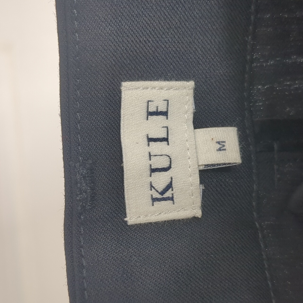 NWOT Kule The Grabel Pleated Navy 100% Wool Trousers Size Medium - Picture 3 of 7